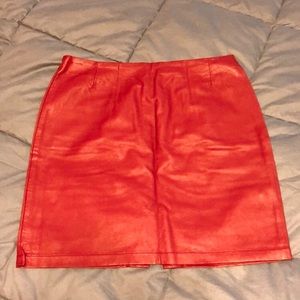 H&M Faux Leather Skirt